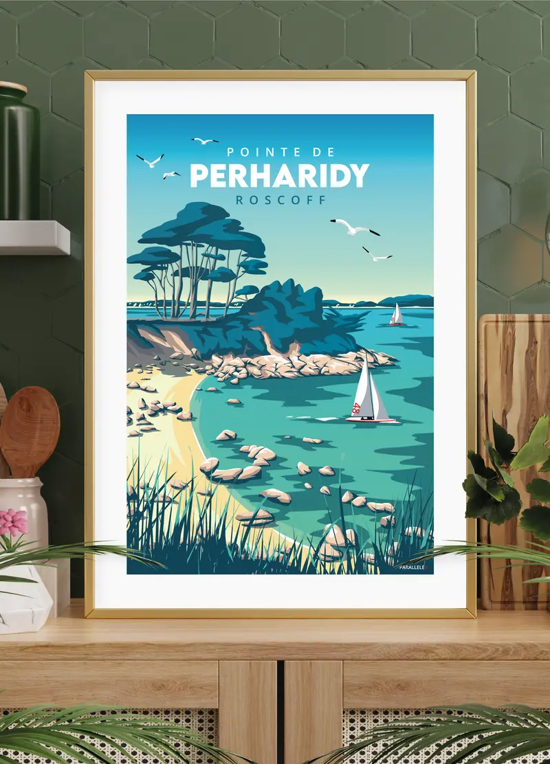 Affiche - Pointe de Perharidy (Roscoff)