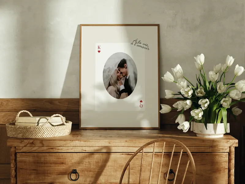 Affiche Queen & King — Thème Cards n°5