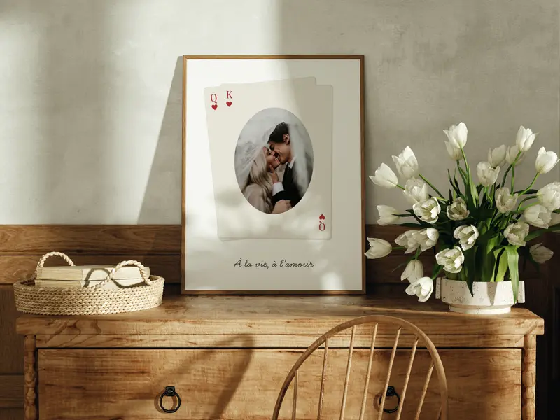 Affiche Queen & King — Thème Cards n°6
