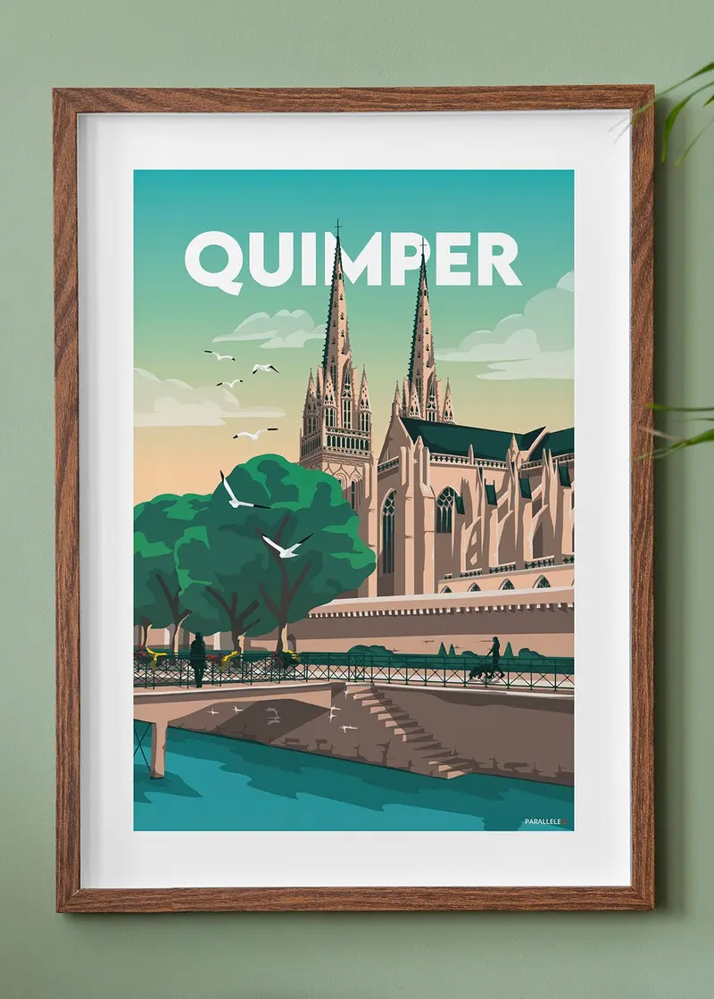 Affiche - Quimper (Quais)