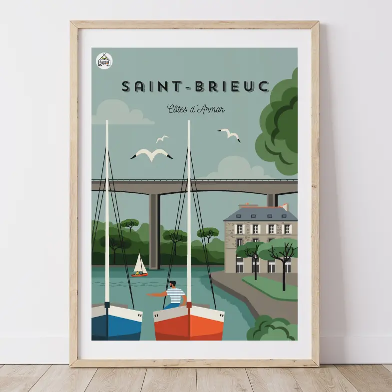 Affiche SAINT BRIEUC - Côte d'Armor