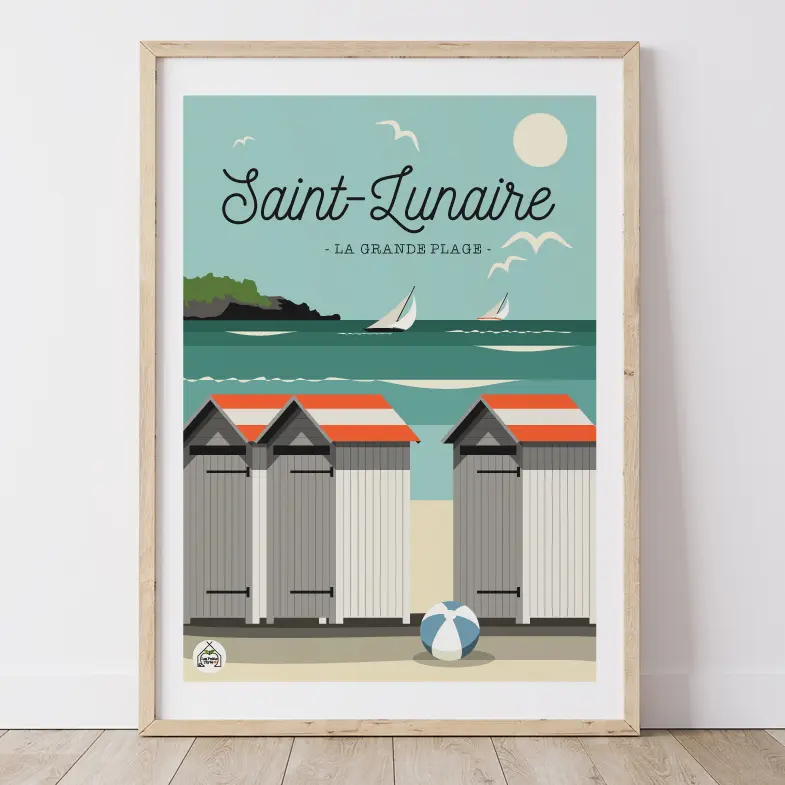 Affiche SAINT-LUNAIRE - La Grande Plage