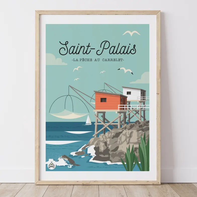 Affiche SAINT-PALAIS - La Pêche au Carrelet