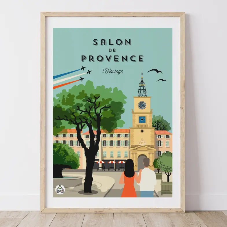 Affiche SALON DE PROVENCE - L'Horloge