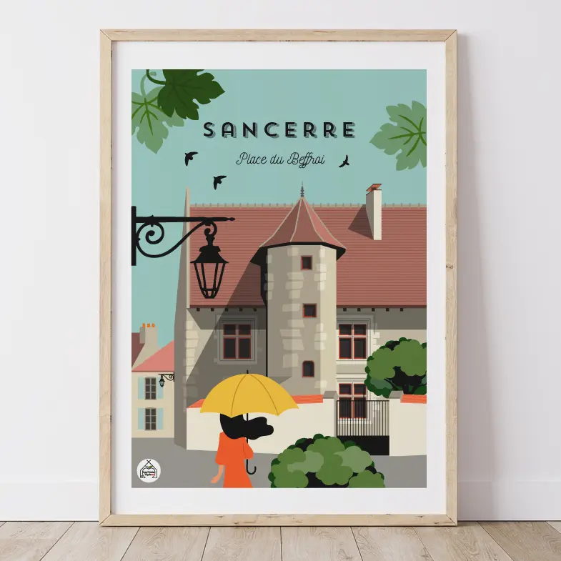 Affiche SANCERRE - Place du Beffroi