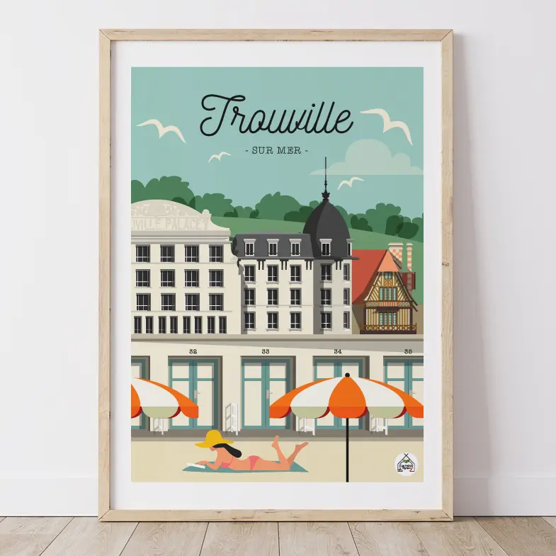 Affiche TROUVILLE SUR MER