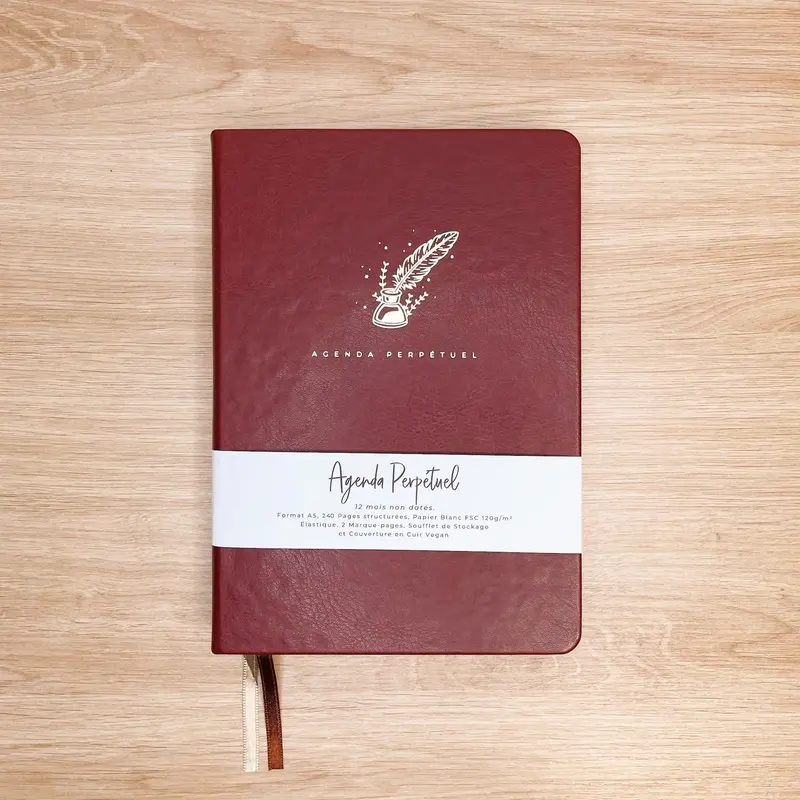Agenda Perpétuel "Americano" - Carnet A5