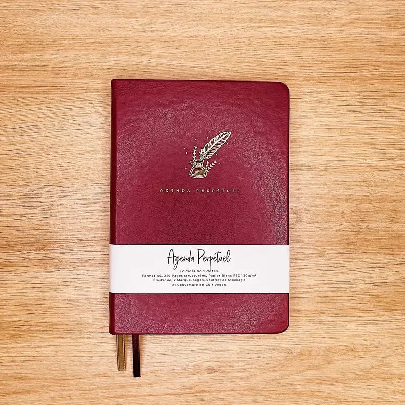 Agenda Perpétuel "Érable" - Carnet A5