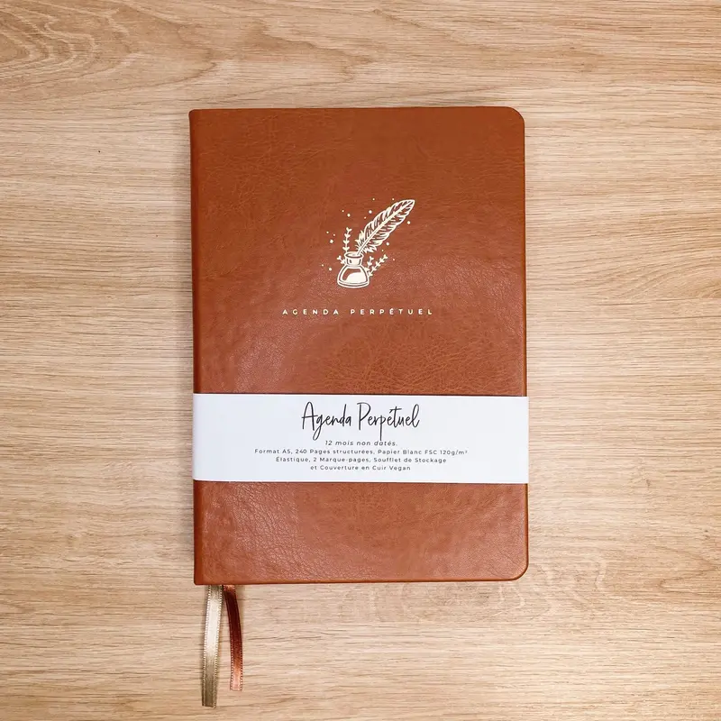 Agenda Perpétuel "Macchiato" - Carnet A5