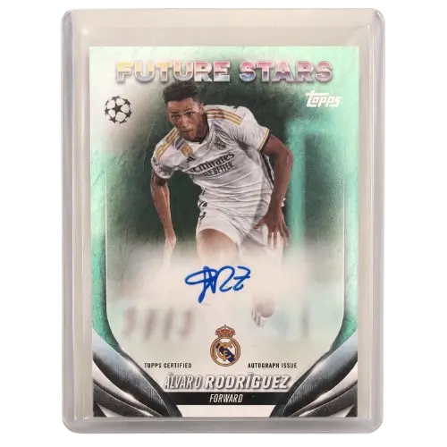 Álvaro Rodríguez Real Madrid — Topps Chrome UEFA Future Stars Autograph