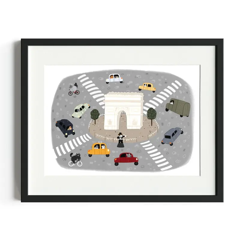 Arc de Triomphe - The Paris of Animals - A4 & A5 Print