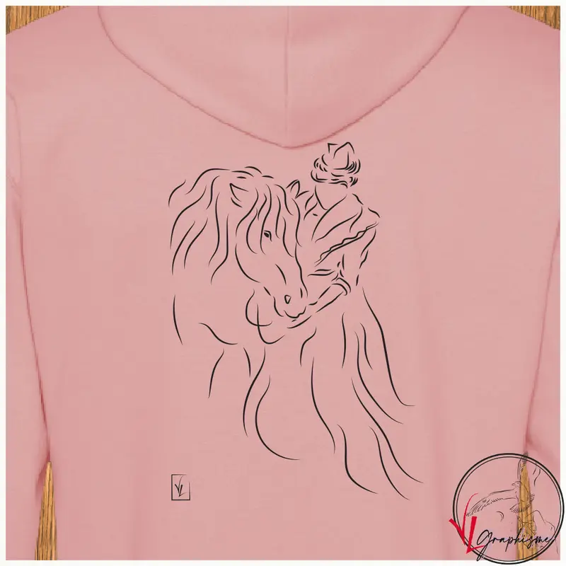 Arlésienne Sweat caresse d'un cheval
