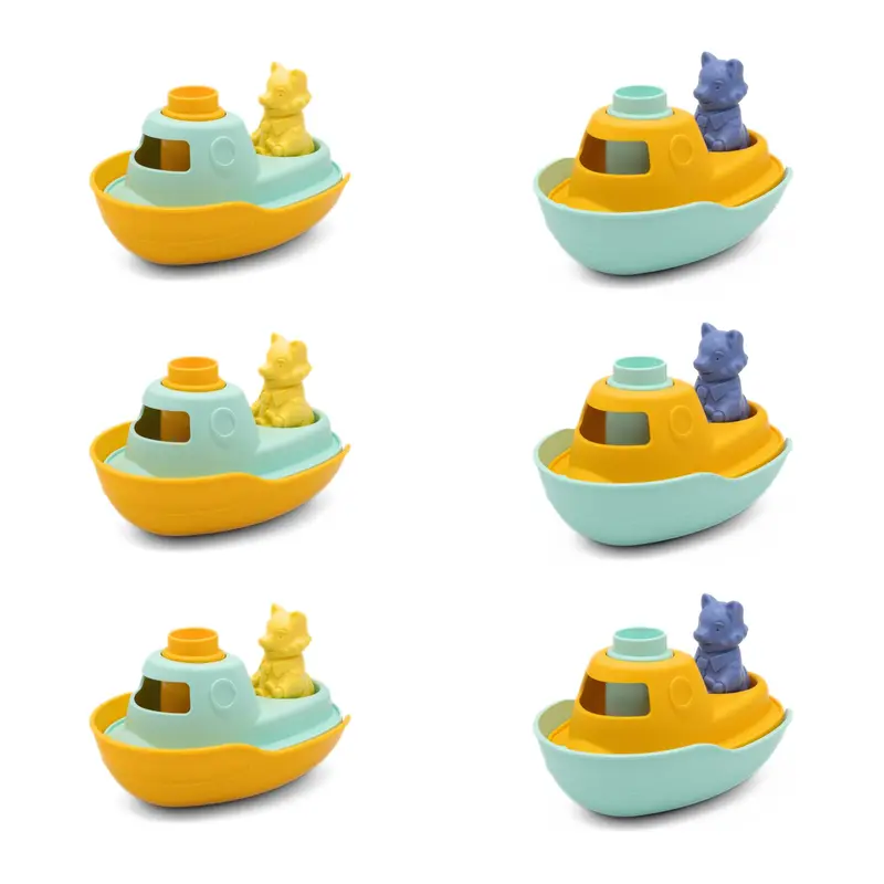 Assortiment - 6 Bateaux Pastel - P134.1