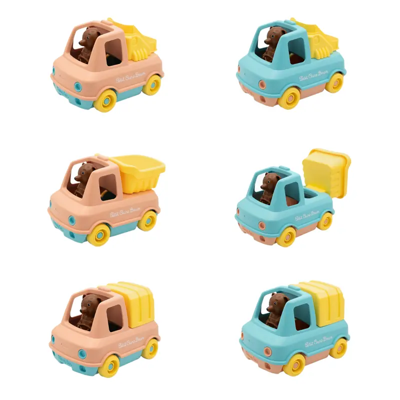 Assortiment - 6 Camions Petit Ours Brun - P541