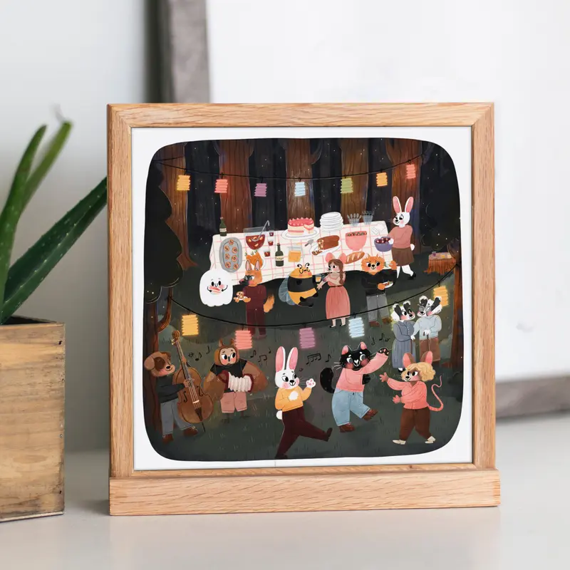 Bal Musette - Square Art Print