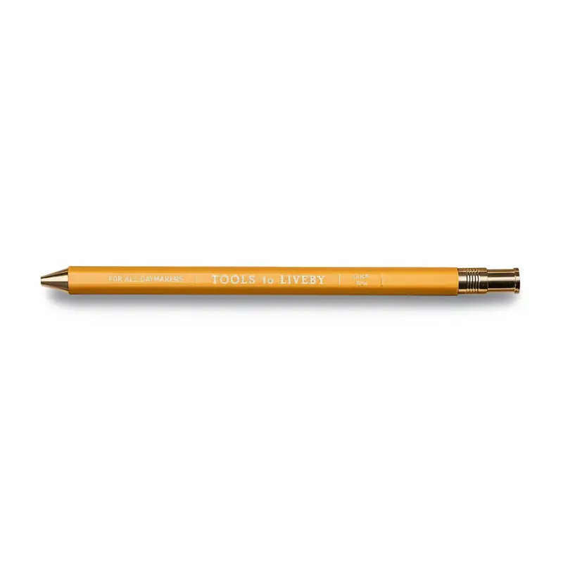 Ballpoint Pen - Wooden - Yellow