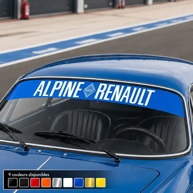 BANDE PARE SOLEIL PARE-BRISE ALPINE RENAULT - Ref