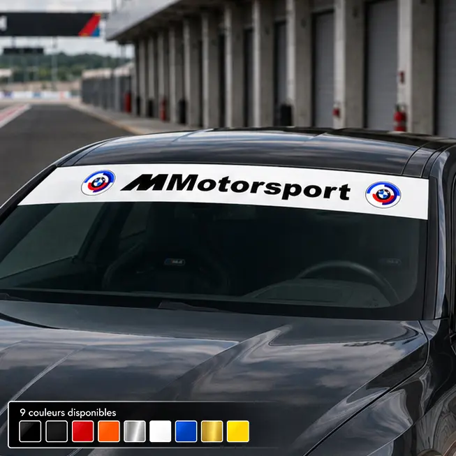 BANDE PARE SOLEIL PARE-BRISE BMW Motorsport - Ref