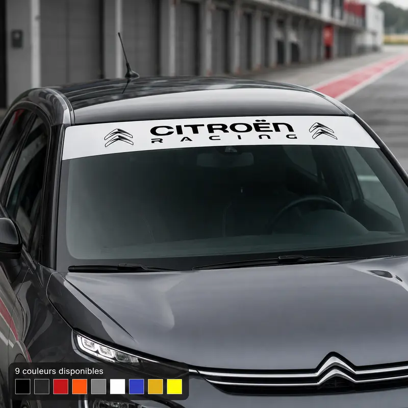 BANDE PARE SOLEIL PARE-BRISE CITROEN RACING - Ref
