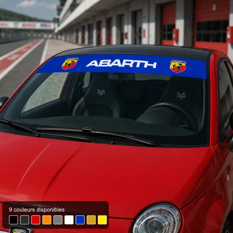 BANDE PARE SOLEIL PARE-BRISE FIAT 500 ABARTH - Ref