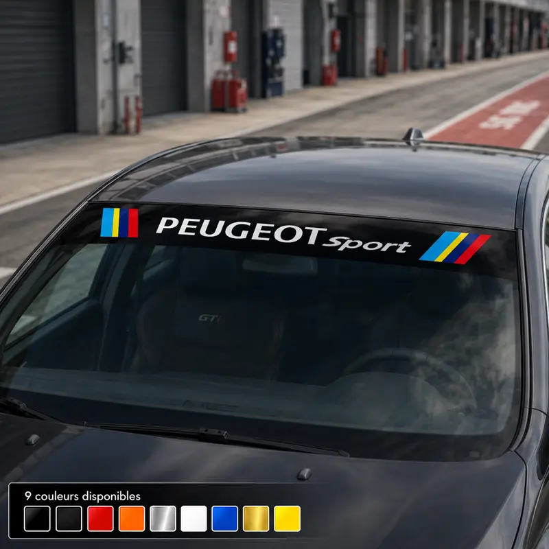 BANDE PARE SOLEIL PARE-BRISE PEUGEOT SPORT - Ref