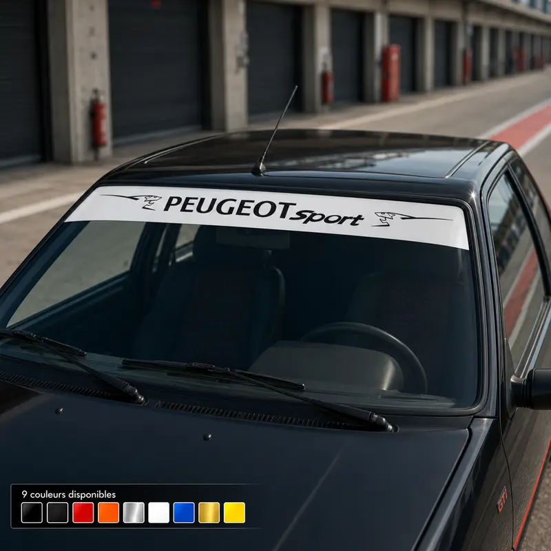 BANDE PARE SOLEIL PARE-BRISE PEUGEOT SPORT - Ref