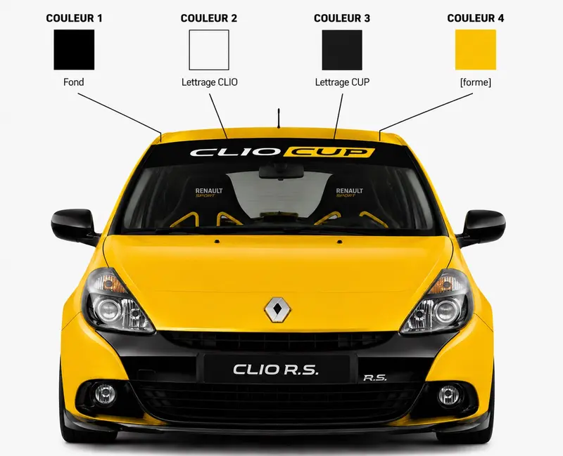 Bande Pare Soleil RENAULT Clio Cup