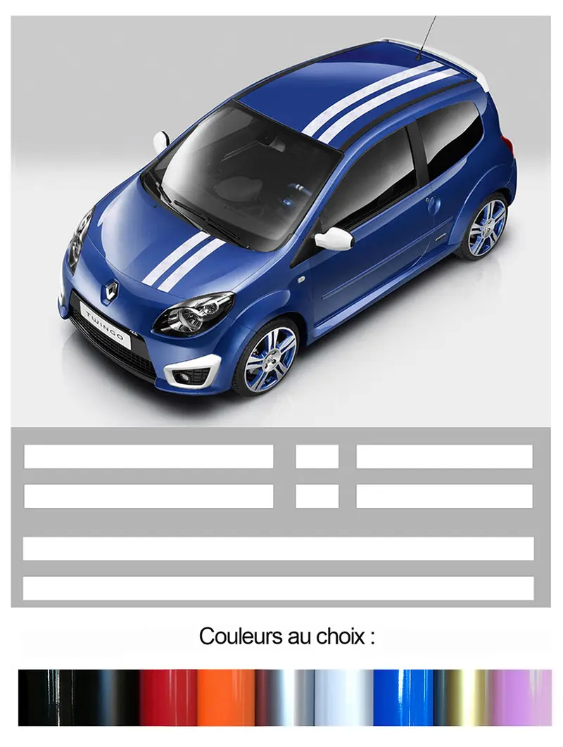 BANDES POUR RENAULT TWINGO GORDINI - Ref