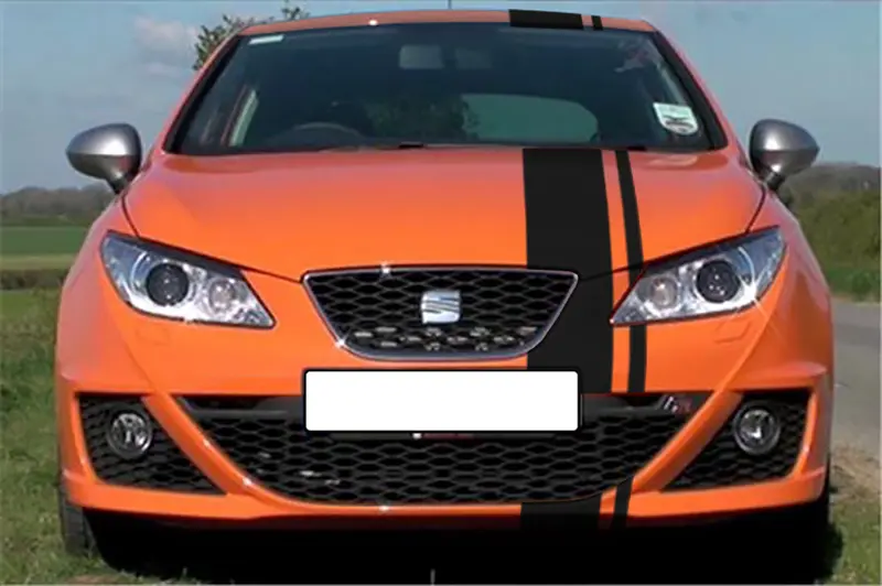 BANDES SIMPLE FILET - CAPOT TOIT COFFRE - SEAT Ibiza 4 2008 2019 - Ref
