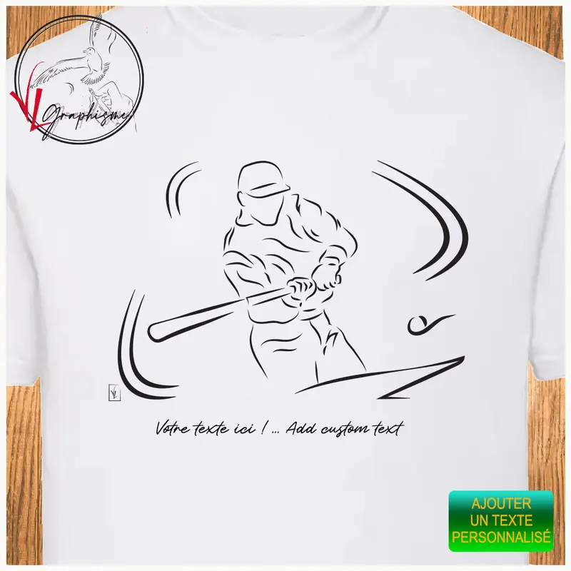 Baseball T-shirt " le lancé " Sport