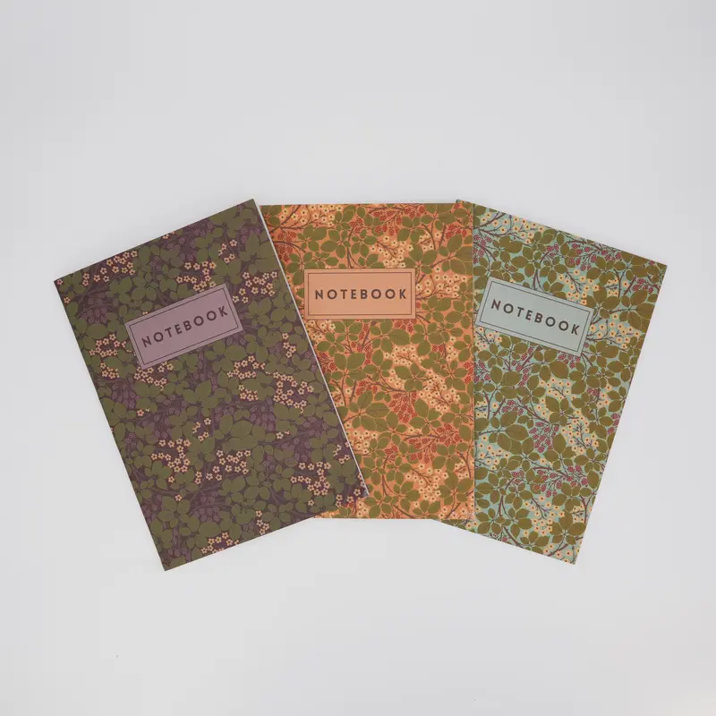 Berry Vine - Arts & Crafts Decorative Pattern Notebook Set