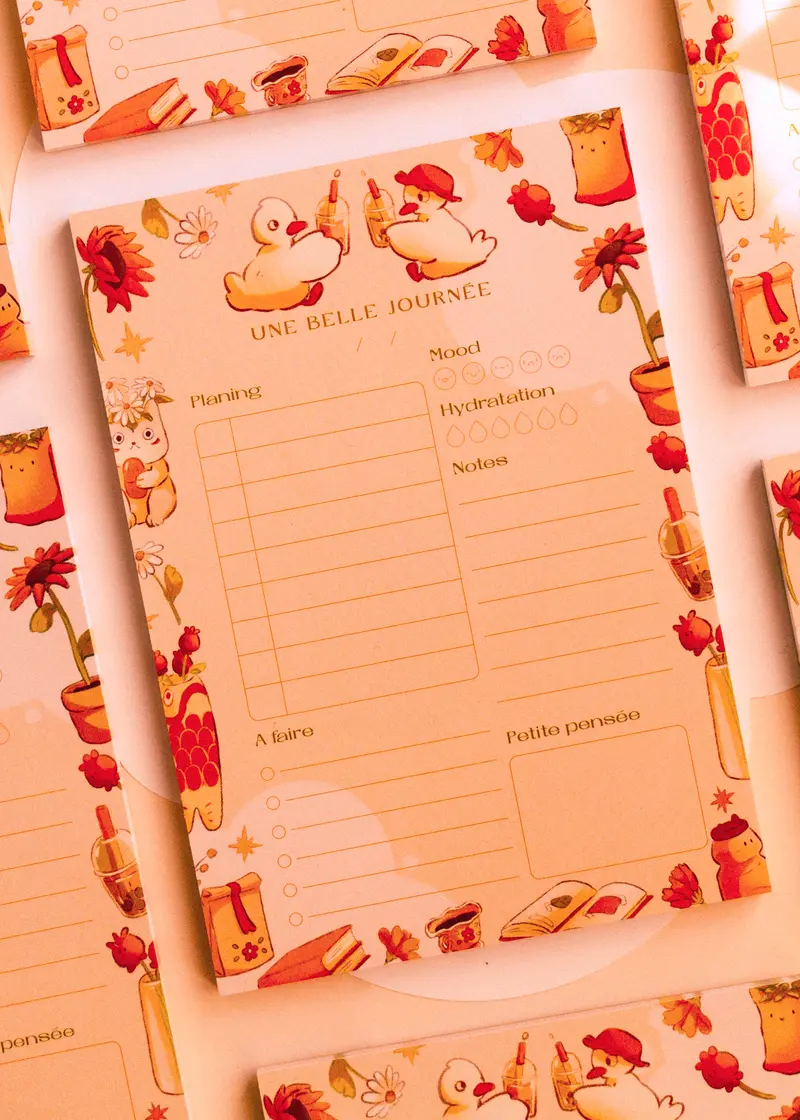 Bloc note A5 - Canards printaniers