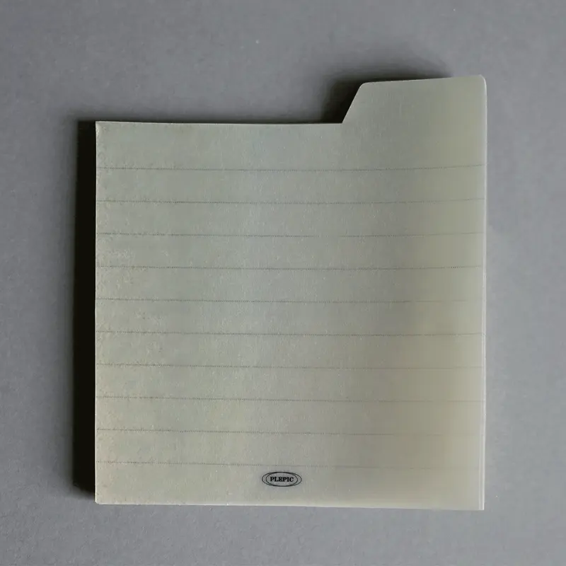 Bloc Note - Transparent gris rayure