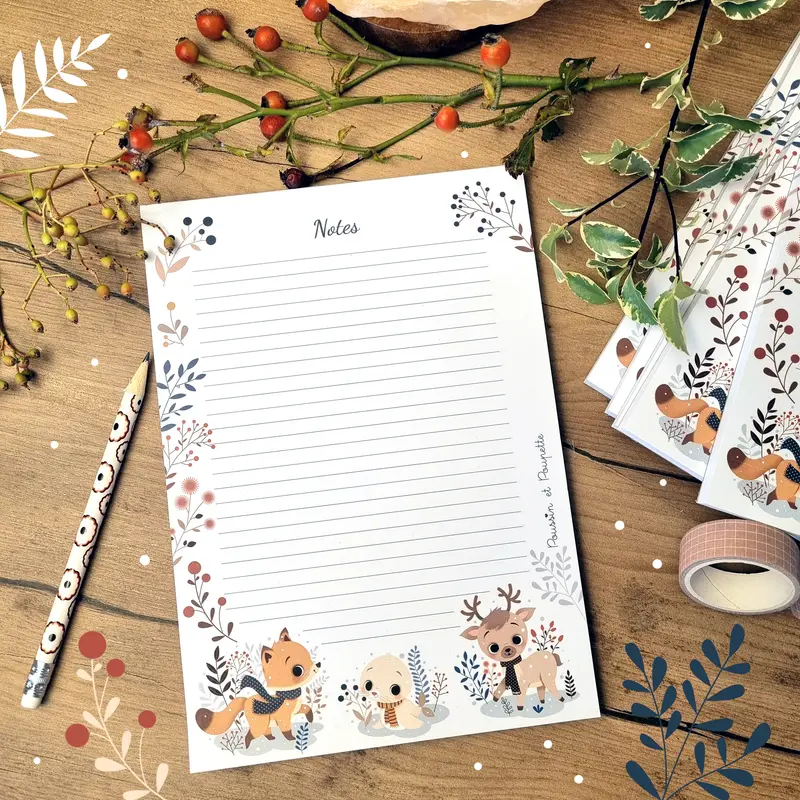 BLOC NOTES A5 - HIVER
