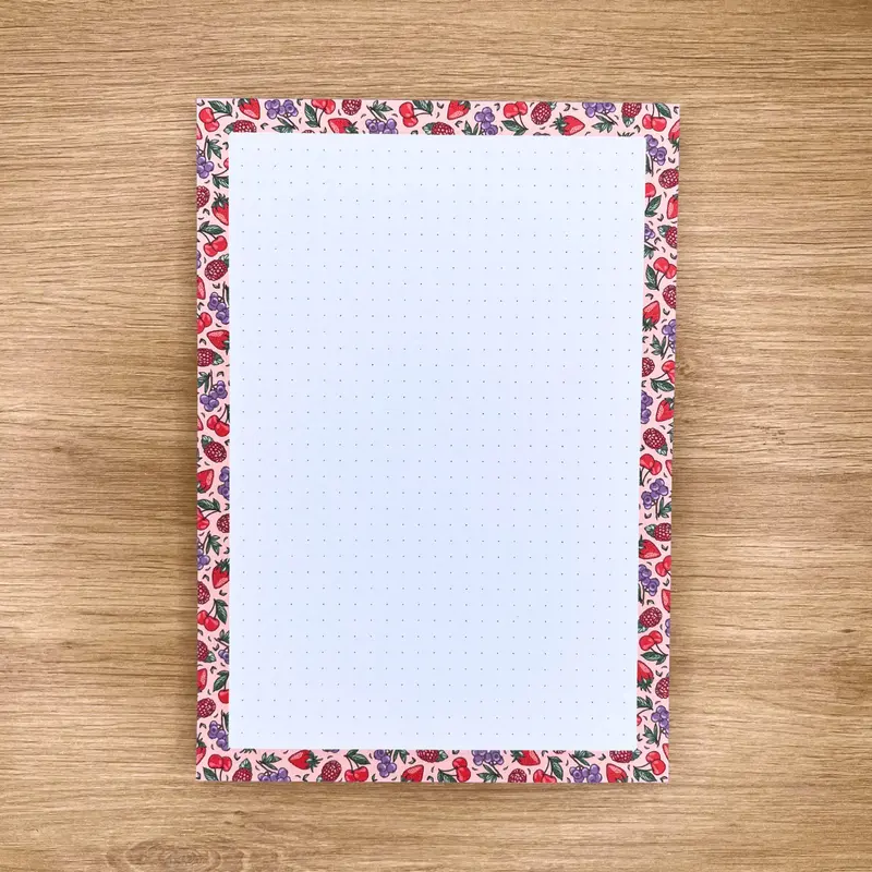Bloc-notes "Fruits rouges" - Bloc-notes A5