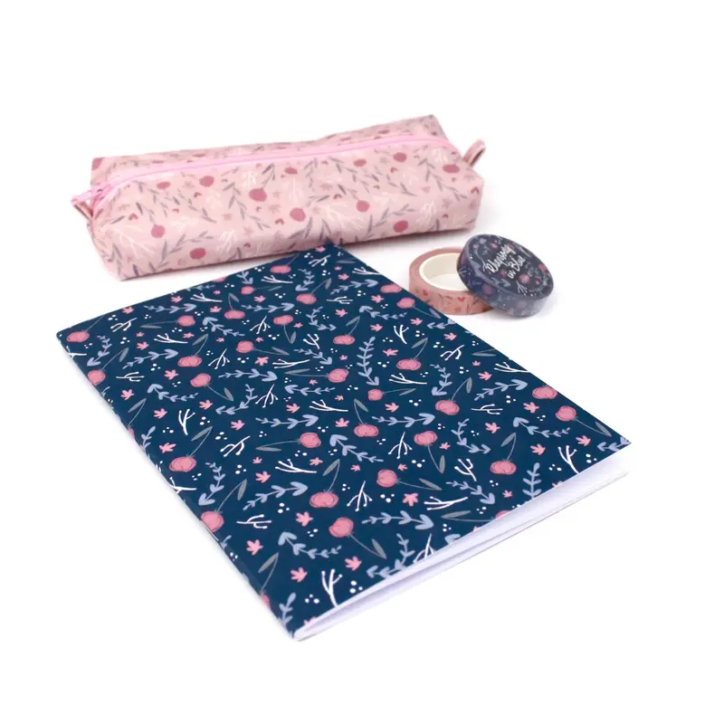 Blue flower Notebook - Cute notebooks