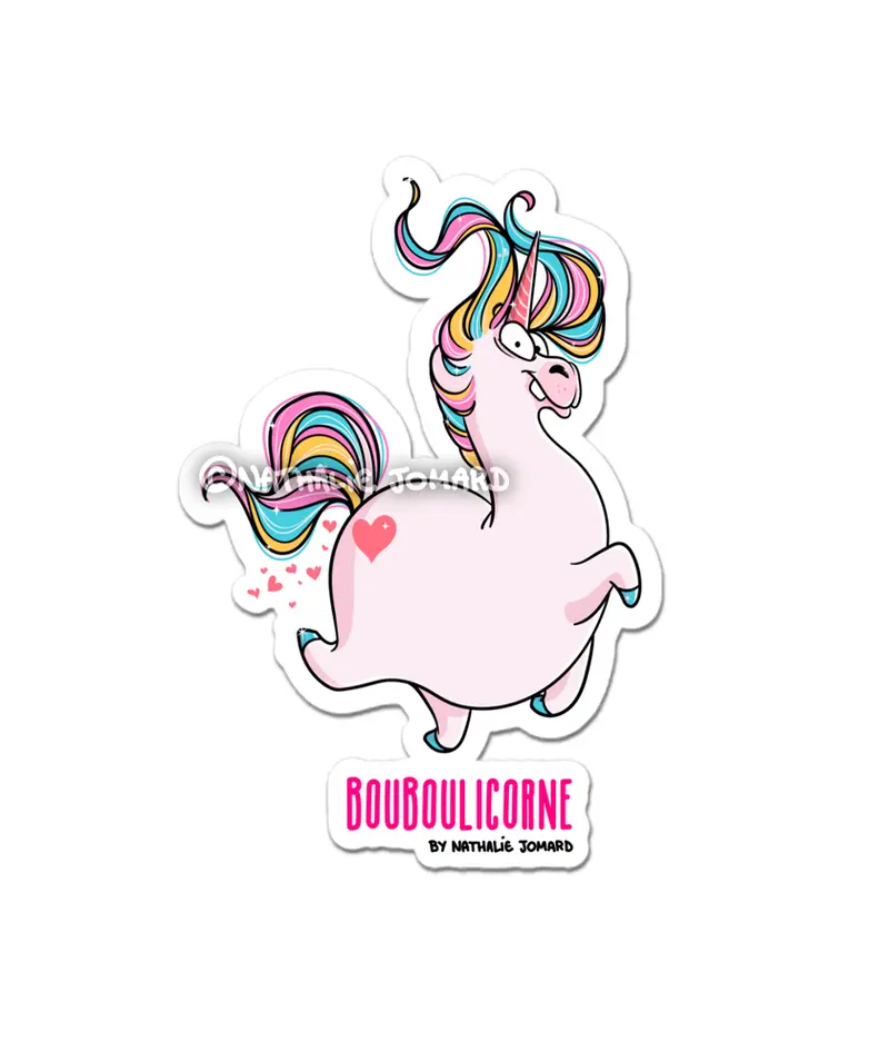 Bouboulicorne by Nathalie Jomard - Autocollant