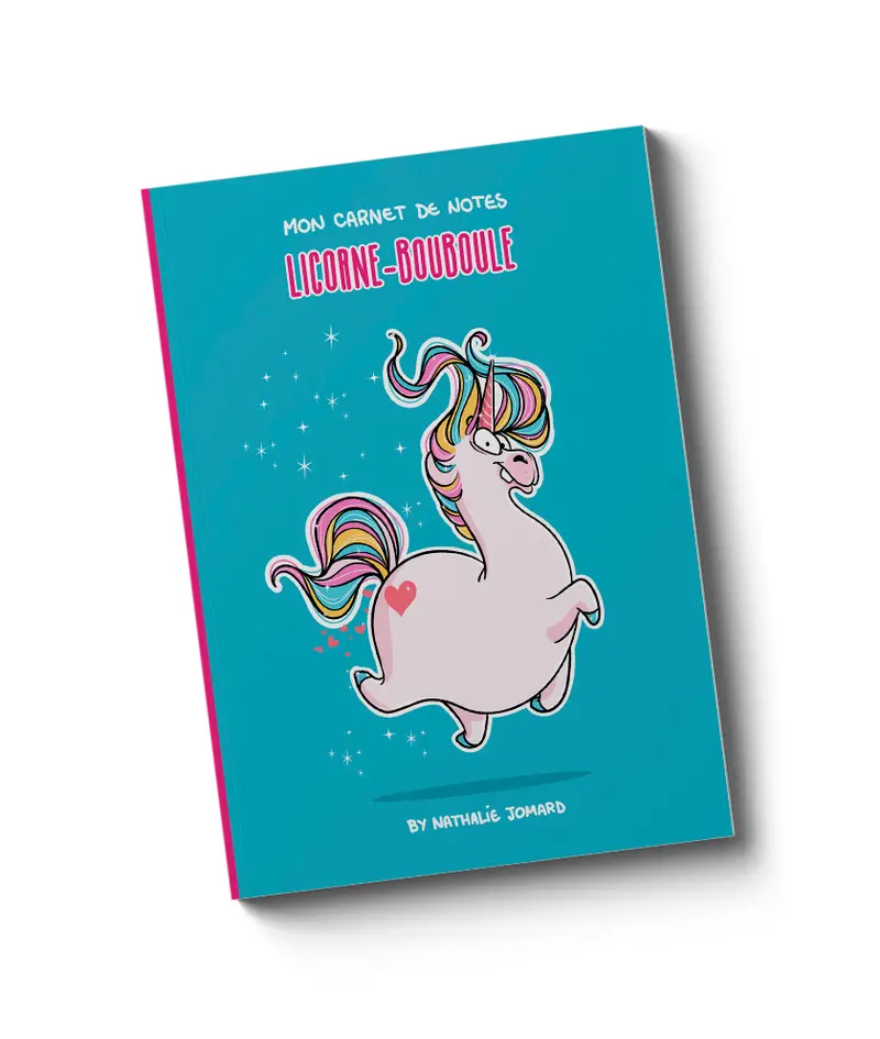 Bouboulicorne by Nathalie Jomard - Carnet de notes A5 couverture souple
