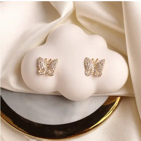 Boucles d'Oreilles Dessin Papillon