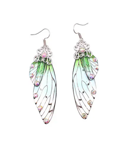 Boucles d'Oreilles Longues Papillon