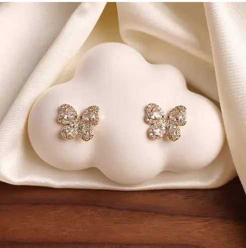 Boucles d'Oreilles Nœud Papillon