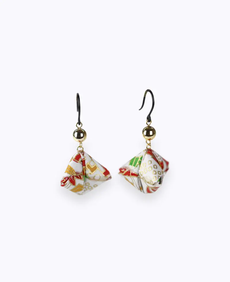 Boucles d'oreilles Otedama Origami