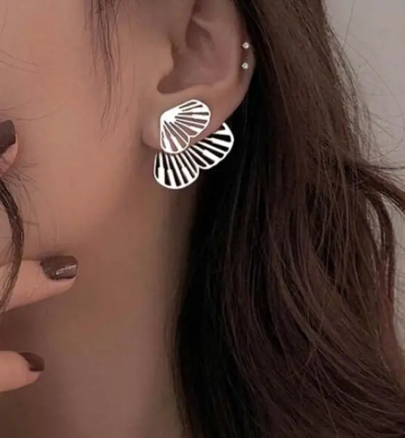 Boucles d'Oreilles Papillon 2 parties