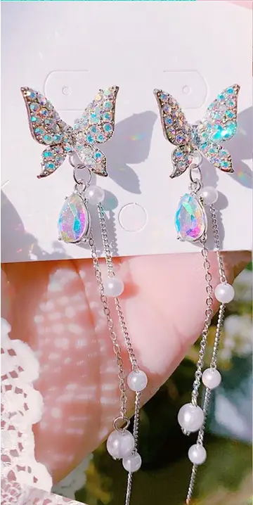 Boucles d'Oreilles Papillon Bohème