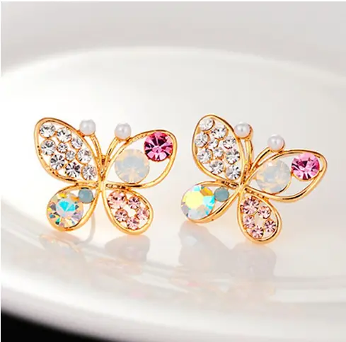 Boucles d'Oreilles Papillon Chakras