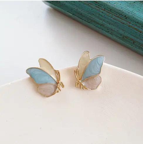 Boucles d'Oreilles Papillon Clip