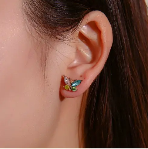 Boucles d'Oreilles Papillon Couleurs