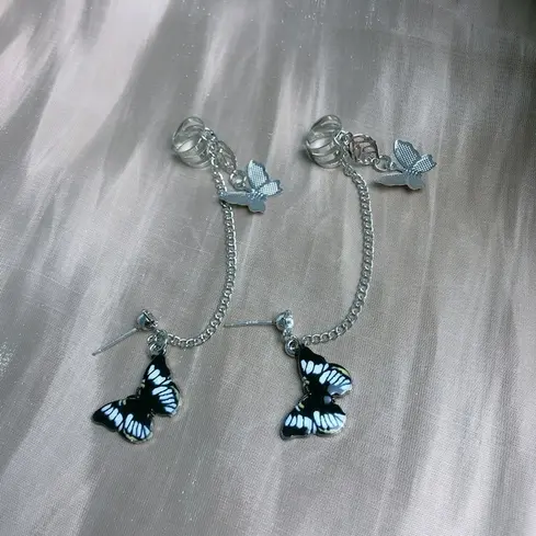 Boucles d'Oreilles Papillon de Nuit