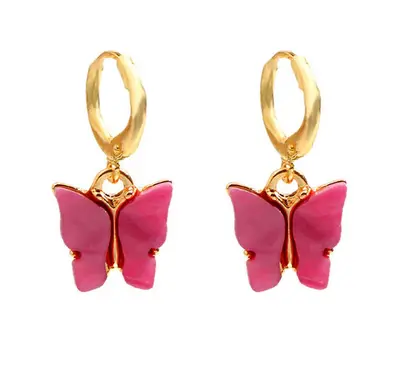 Boucles d'Oreilles Papillon Fille