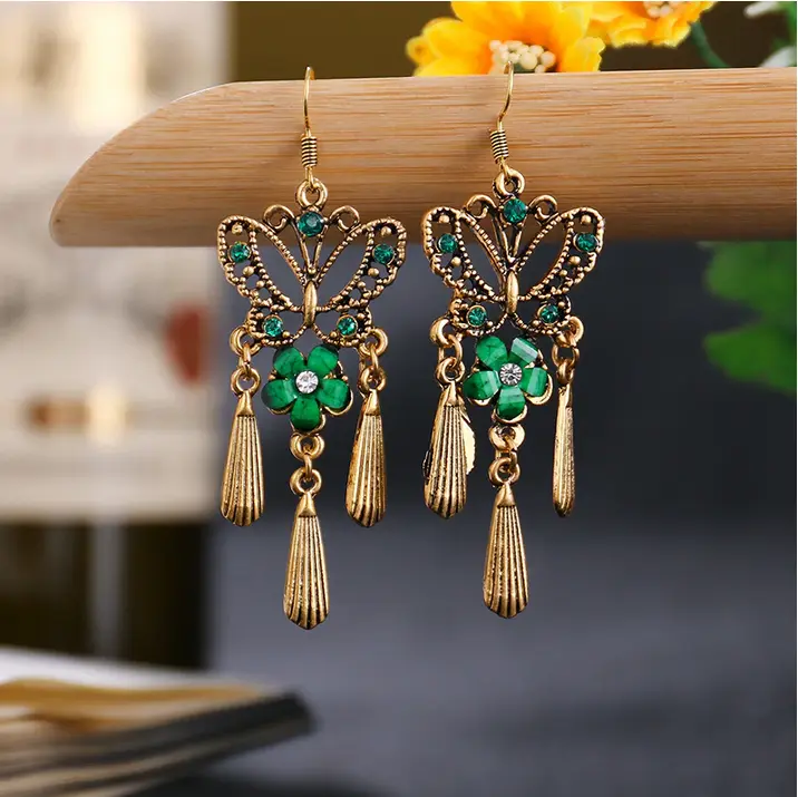 Boucles d'Oreilles Papillon Gitane